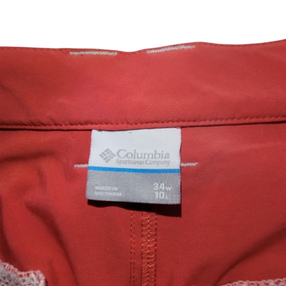 Columbia PFG Omni-Shield Cargo Shorts Coral Fishing Hiking 10" INS Mens Size 34 - Picture 8 of 10